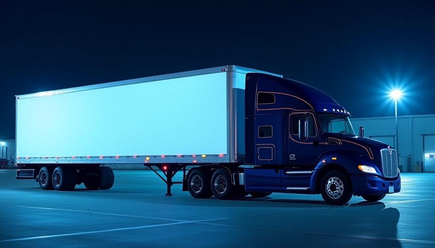 Modern 53 foot dry van trailer