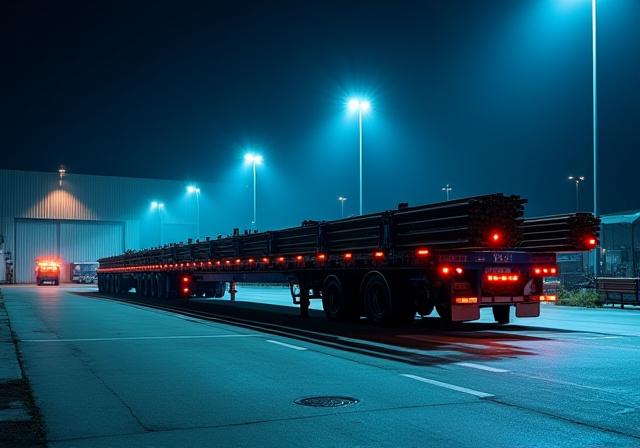 40 foot gooseneck flatbed truck for heavy hot shot loads